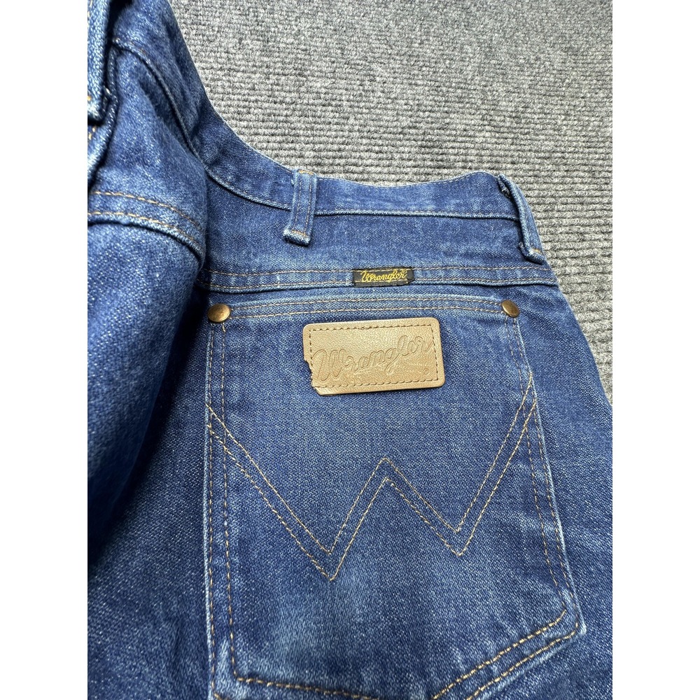 Wrangler Jeans Mens 40x30* Blue Straight Leg Denim Cotton Five Pocket Classic - Picture 6 of 8